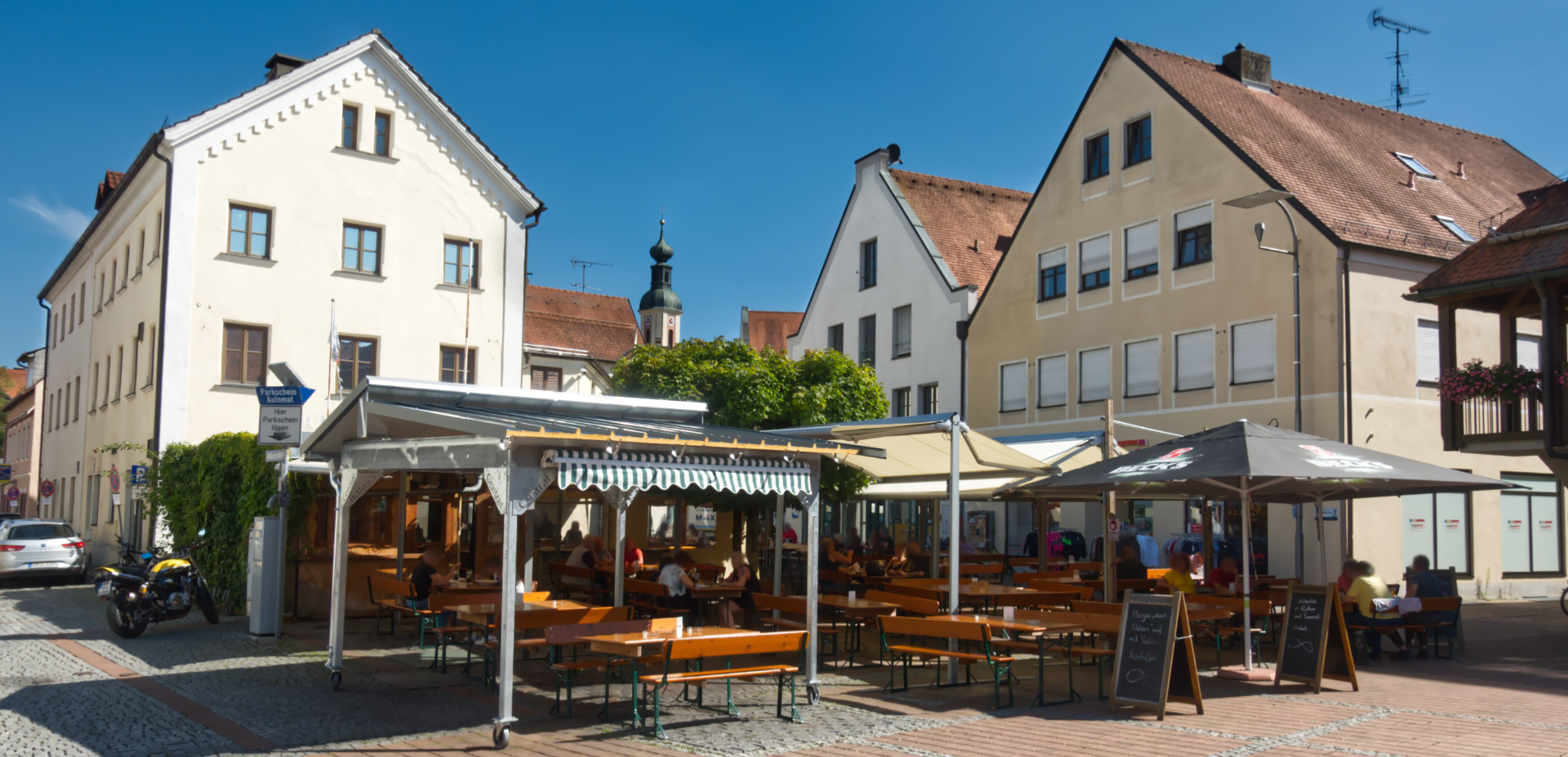 Biergarten vom Schrannenplatz